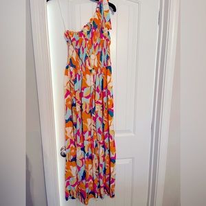 One shouldered Medium maxi dress